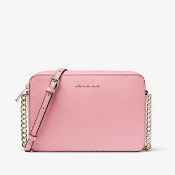 New Michael Kors Jet Set Leather Crossbody - Picture 1 of 6